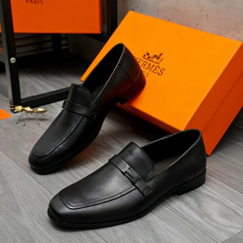 hermes cuir chaussures pour homme s_1225a36